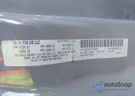 2019 Fiat 500 Pop from USA, damaged, VIN 3C3CFFKH7KT716504